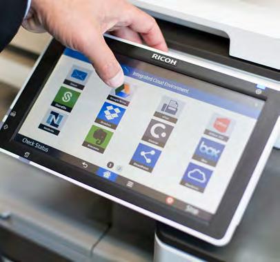 Whether you need to scan and send files to other cloud-connected services or print on the go, Ricoh s new Flex integrated cloud solution is the answer.