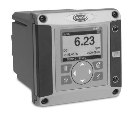 8 To complete your ph and ORP measurement system, choose from these Hach controllers Model sc200 Controller (see Lit.