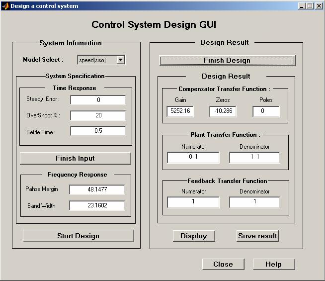 4.3 Frequency Design GUI The Frequency Design GUI shown in Figure 10 allows users to conduct controller design through the frequency-response design procedures.
