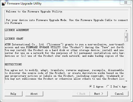 6. The Firmware Upgrade Utility Starting the Upgrade 1.