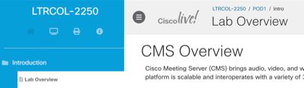 Tips & Tricks Lab available at: http://cmslab.ciscolive.