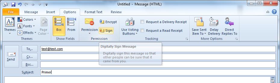 Figure 7 If the intended recipient of the message uses a S/MIME e-mail client, he will be able to read the message.