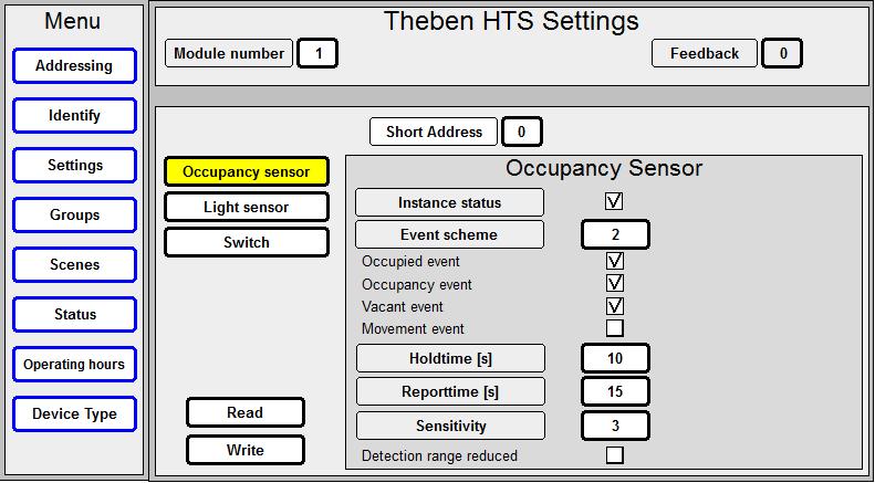 Library Description Specific Sensor Solutions 15 2 Theben HTS 2.
