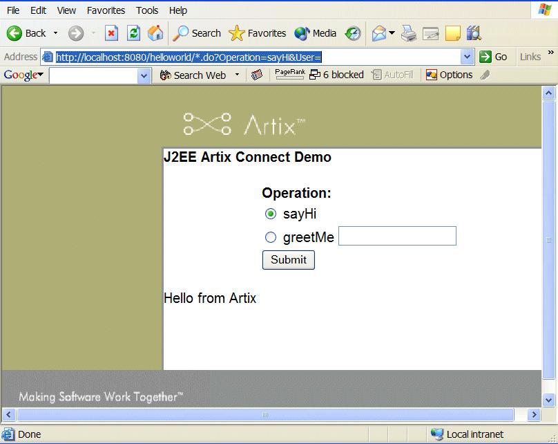 CHAPTER 2 Getting Started with Artix J2EE