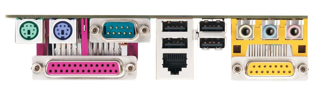 1.4 ASRock I/O TM 1 2 3 10 9 8 7 6 5 4 1 Parallel port 6 Line Out (Lime) 2 RJ-45 port 7 USB 2.