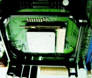Thermal grease between the CPU and the heatsink is also needed to improve heat transfer.