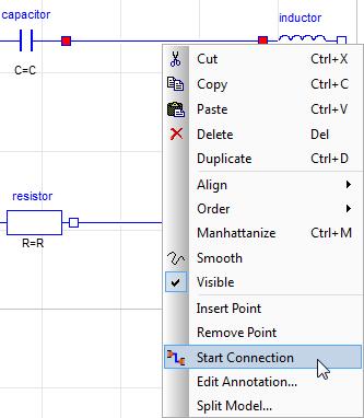 Start connection from connection / Connect to connection A connection can now be started from an existing connection, and a connection can be ended on an existing matching connection.