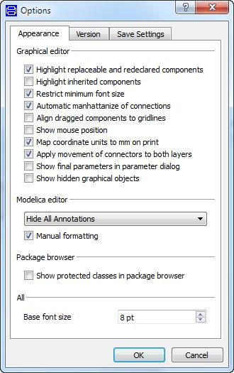 Hidden graphical connections can easily be displayed by setting Show hidden graphical objects reached by the command Edit > Options, in the