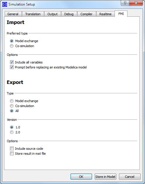 Both FMI import settings and FMI export settings are now included.