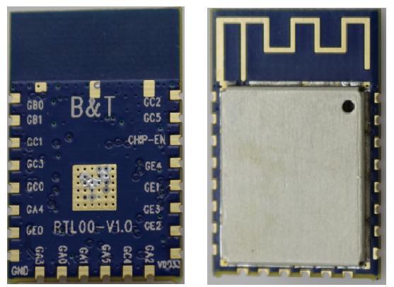 3. Shape and size RTL00 patch type module size