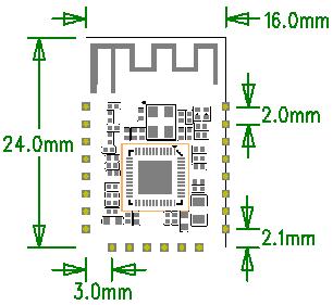 uses 3 DBi PCB On-board antenna Figure 3 RTL00