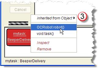 2) Right-click the BeeperDelivery object and call it's task method.