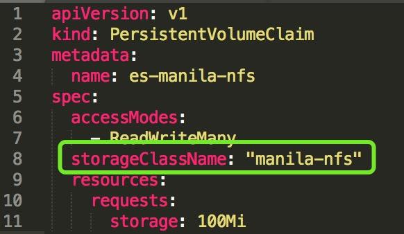 provisioner pods [3] manila pvc: openstack manila [1] https://kubernetes.