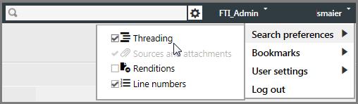 Working with the List pane (threaded view) Process overview Working with the List pane To view threaded results