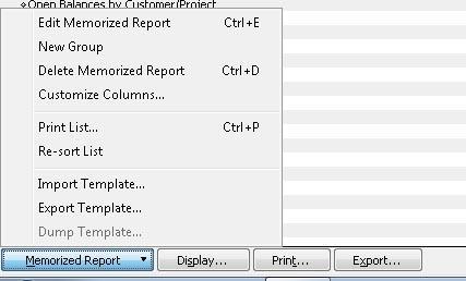 Memorize the report. Click No just to exit it or yes to Memorize. Memorizing will allow you to quickly reproduce the same report again more easily.
