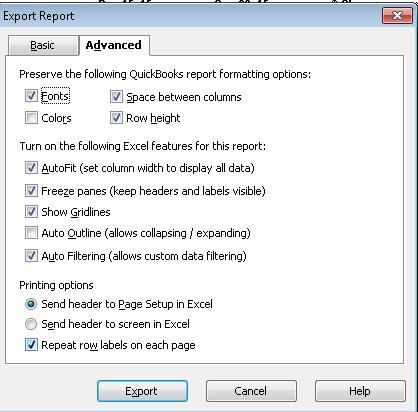 Exporting Reports to Excel Exporting reports to Excel allows you to change a report s appearance or modify the content in ways that might not be available using QuickBooks.