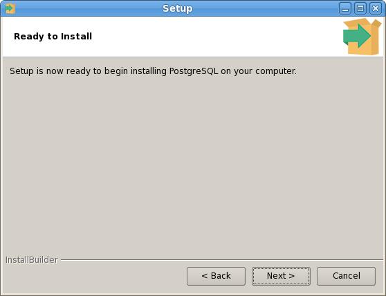 Figure 3.7 The Ready to Install dialog.