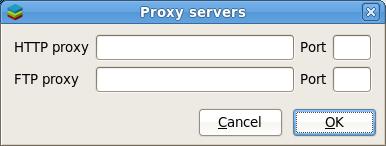 If the selected PostgreSQL installation has restricted Internet access, use the Proxy Servers button on the Welcome window to open the Proxy