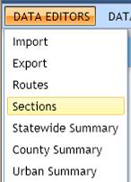 Data Viewers Sections Section data can be viewed and queried just as Route Data.