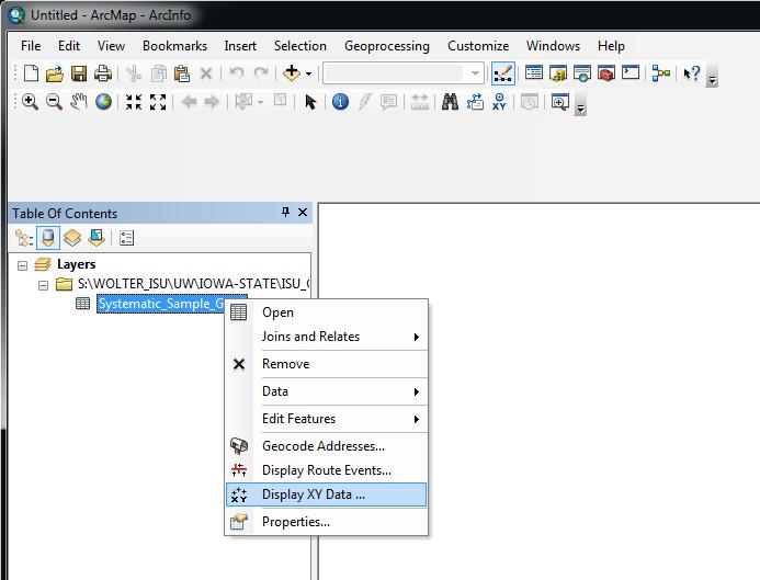 ArcGIS Ingesting of Excel Coordinate File