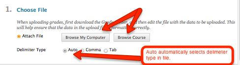 4. Click on Submit. 5. Review the list of data from the file to be uploaded on the Upload Grades Confirmation page. 6.