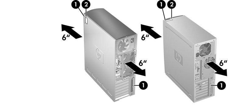 Never restrict the incoming or outgoing airflow of the computer by blocking any vents or air intakes.