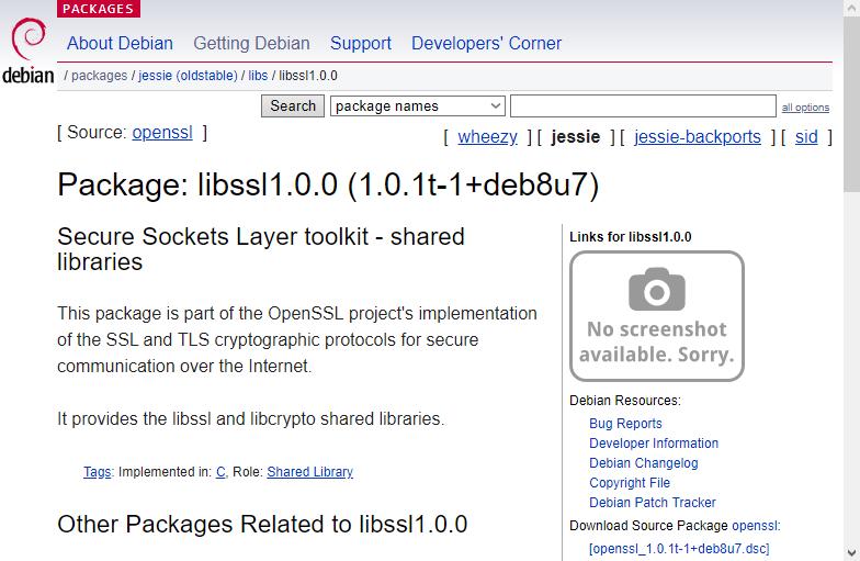 Step Description Screenshot / Example 1 Open https://packages. debian.org /jessie/libssl1. 0.