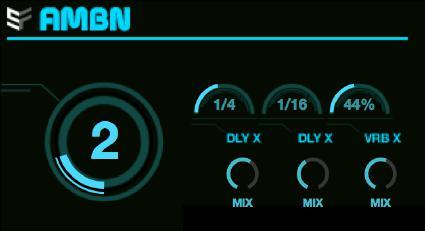 AMBN Mellow, ambient tones made for contemplative generative sequences. SELECT: The big dial on the left of the device.