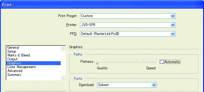 With Illustrator CS, CS2 or CS3 When saving to an EPS file, there is no setting item for path output