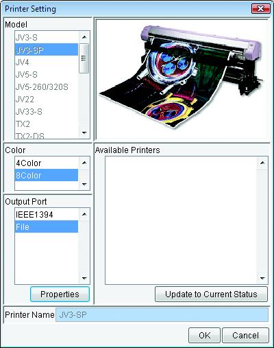 Printer Management Function With File 1 Change Output Buffer Length if necessary.