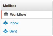 Inbox Inbox Overview The Mailbox within the CMS includes an inbox, sent box, the ability to compose a message, and the system workflow.