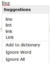3. Select one of the suggested words or, one of the other options.