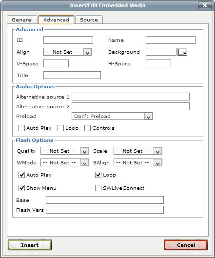 Alternative Source 1: As this is an audio option, users define an external source to overwrite the current audio of the file.