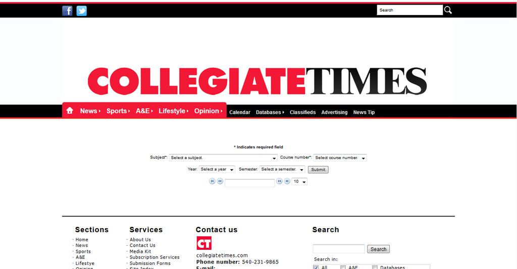 Section II. User s Manual Part I. How to Use The following is an illustrated step-by-step guide to using the Collegiate Times grades database as developed by this project.