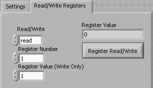 phytron 5.7 Register Reading and Writing This demo reads and writes the MCC Register.