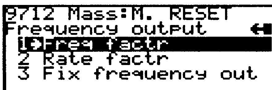 RFT9729, choose 2 (frequency output). b.