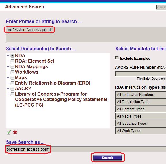 Unit 4: Personalizing the Toolkit Saving Searches This feature can be useful in situations similar to those for which we found Bookmarks to be useful -- you ve searched your way to instructions you