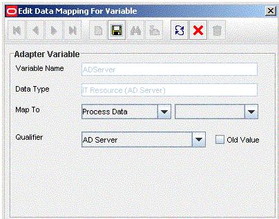 Figure 4 15 Adapter Return Value Mapped to Response Code 5. Double-click the Variable Name field to get the value and map the adapter variable to a process data field.