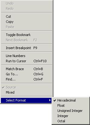 Environment Right-Click Menu The editor window s right-click menu provides the commands shown in Figure 2-21.