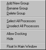 Environment Focus Processor focus changes, depending on the window currently selected. To move focus among the processors, click on a processor listed in the Multiprocessor window (Figure 2-61).