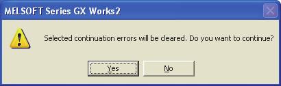 and click the button. 4. Click "Yes" to clear the error. 3.24 Error Clear 5.