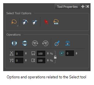 Tool Properties View The Tool Properties view contains the options and operations available for the currently selected tool.