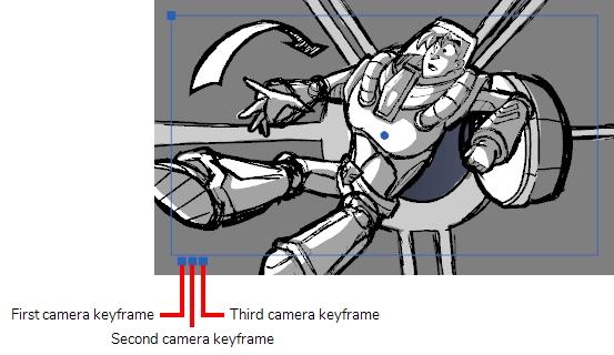 Chapter 8: How to Create an Animatic 6. Do one of the following: In the Camera track of the Timeline view, select the camera keyframe you want to modify.