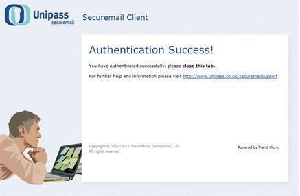 You will be prompted to authenticate using your Unipass certificate or your Unipass