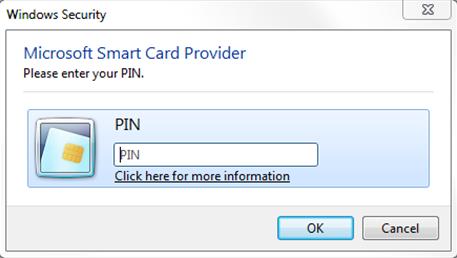4. (Optional) If prompted, type a PIN or password. 5. Click OK. The SecurityCenter login page appears. 6. Log in using the username to be associated with the selected certificate.