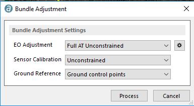 5. SELECTING BUNDLE ADJUSTMENT PARAMETERS 5.1 Using Parameter Constraints The AT module enables full control of the parameters used for bundle adjustment.