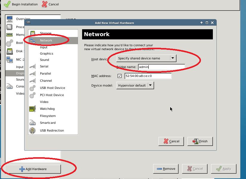 Create VM vrouter /8 Picture showing addition of