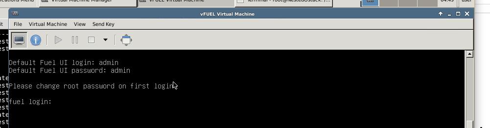 Create VM vfuel /10 When you FUEL install is