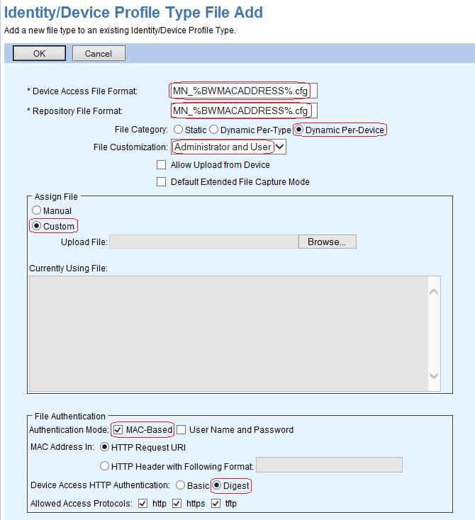 Add uc360_x.zip File Format Add a file entry for the uc360_x.zip file format, where x is the firmware version. Note that multiple firmware loads can be added to the device profile.