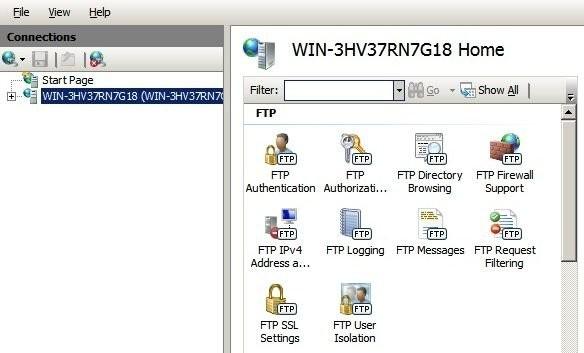 For Windows 2008 Open the IIS Management console, highlight the server node, then